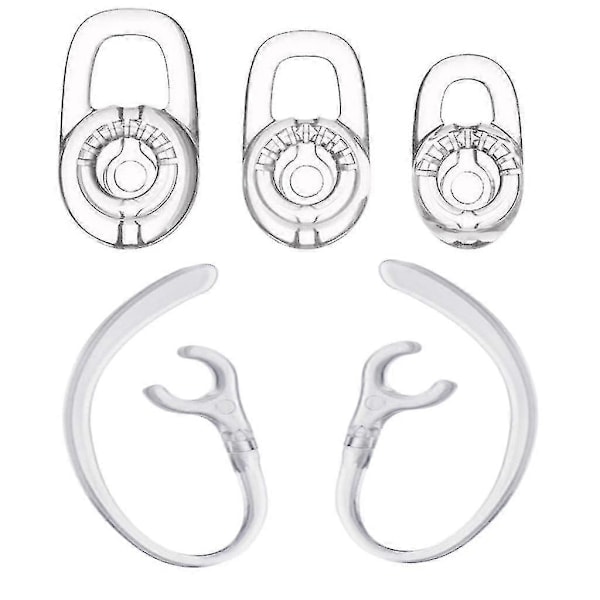 10x Silikonöronproppar med 360-graders roterande öronkrok för Plantronics M70