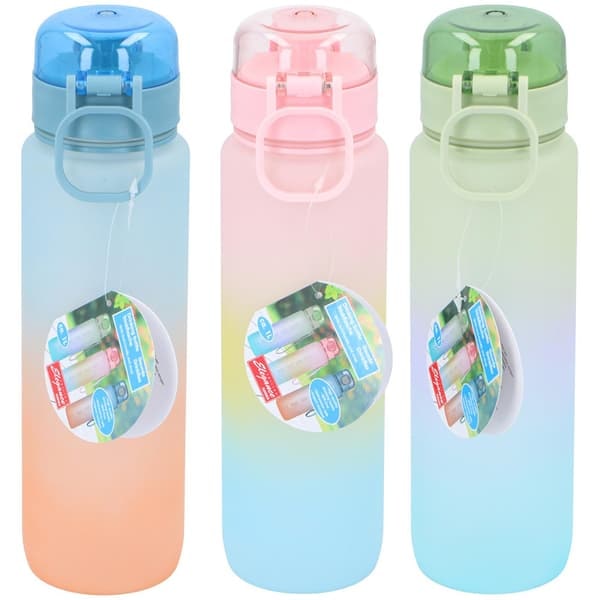 TS 1L Water Bottle with Measurements and Carrying Strap