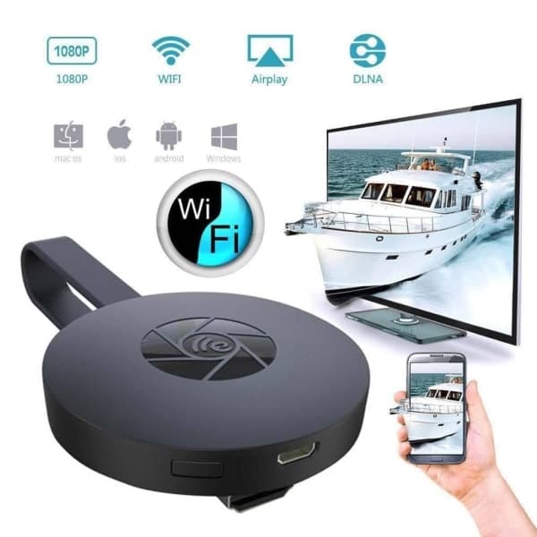 Wireless WiFi Display Dongle HDMI, WiFi Trådlös Mini Screen Sharing