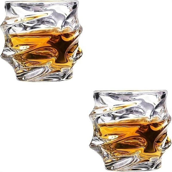 Storm Japansk Kristall Whiskyglas, Whiskyglas för Män, Handblåst Kristall