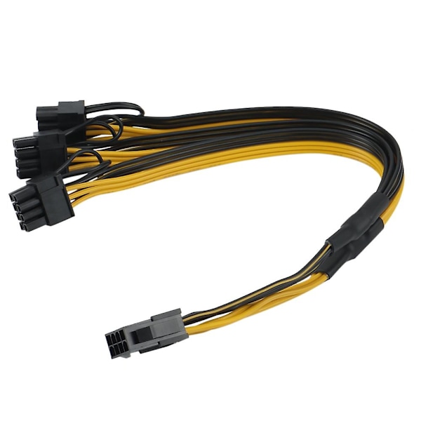 TS-2x Atx 12v Cpu 8 Pin Till 3x 8pin (6+2) Pin Pci-e Hane Splitter Strömförlängningsadapterkabel För Gra