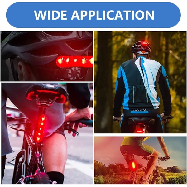 Baklykta, MTB-baklykta, bakljus, cykellampa, LED-baklykta, cykelbaklykta, baklykta för cykel, för hund, cykellampa, ryggsäck