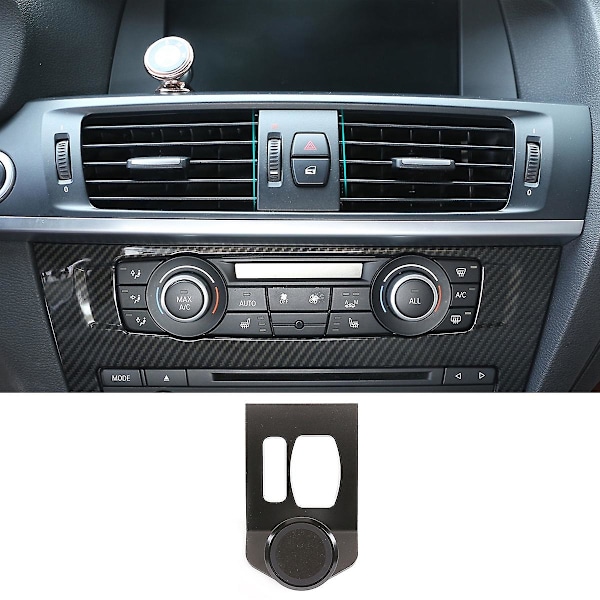 TS-For X3 X4 F25 F26 2010-2016 Mobiltelefonholder i aluminiumslegering for bil, interiørlist Svart