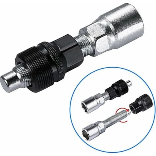 TS-Professionelt værktøj til afmontering af kranksæt og krankboks, 20 tænder, med 16 mm reparationsværktøjssæt medfølgende og kompatibelt med Shimano, BSA, SRAM,