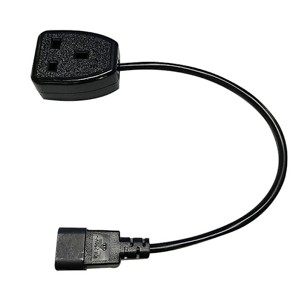 TS-Iec320 C14 Til Uk Bs1363a Stikkontakt, iec C14 Hanstik Til Uk 3-benet Hunstik Strømadapter Kabel