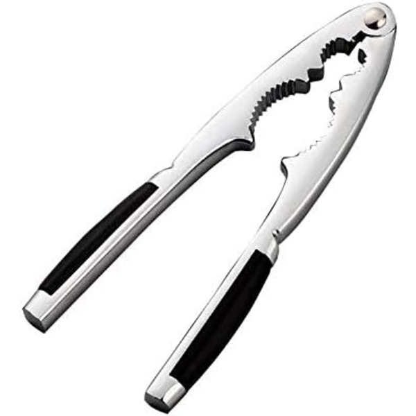 Nutcracker for All Nuts, Walnut Cracker Heavy Duty Shell Cracker Seafood Pecan Walnut Opener Tool with Non-Slip Handle