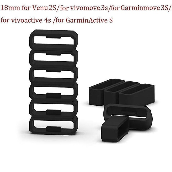 Spänne Fästring för Garmin Venu 2s/Garminactive S/Vivoactive 4s Smartwatch - Hao Vit - Perfekt Vit 18mm