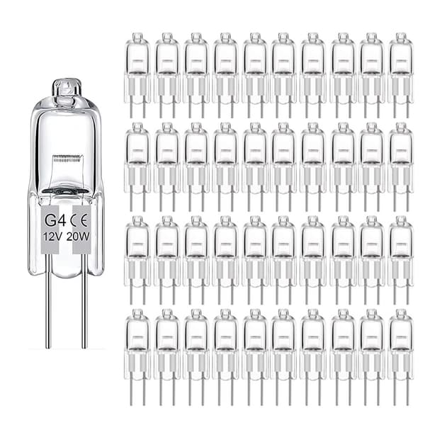 G4 Halogenpærer / Stiftpærer - Varm hvid - Halogen 20W (20-pack)