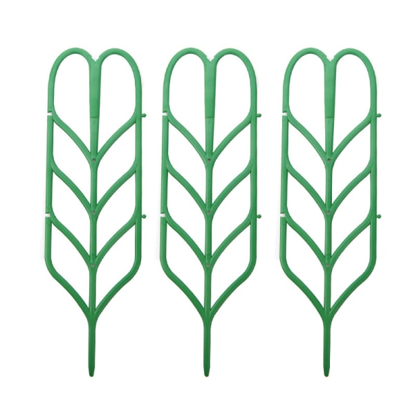 DIY bladformade växtstöd (8 st, grönt)