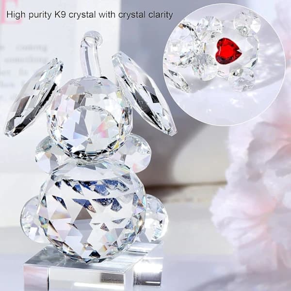 K9 Krystal Elefant Figur Gaver til Kvinder, Glas Samlerobjekter Dyr Elefant Ornament til Hjemmet