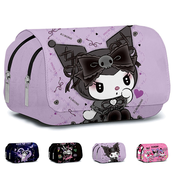 Sanrio Blyantsæt Kuromi Tegneserie Blyantskrin Student Skriveartikler Skoleartikler Børnelegetøj Gave #2