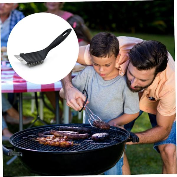 Grillbørste i rustfrit stål til grilltilbehør, 2 stk., 8 tommer