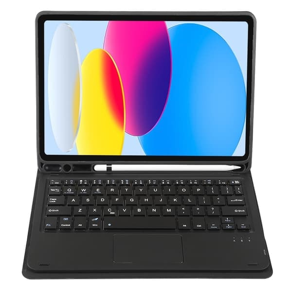 TS Tangentbordsfodral med Ställ för iPad 10:e Generationen 10.9 2022 - Svart