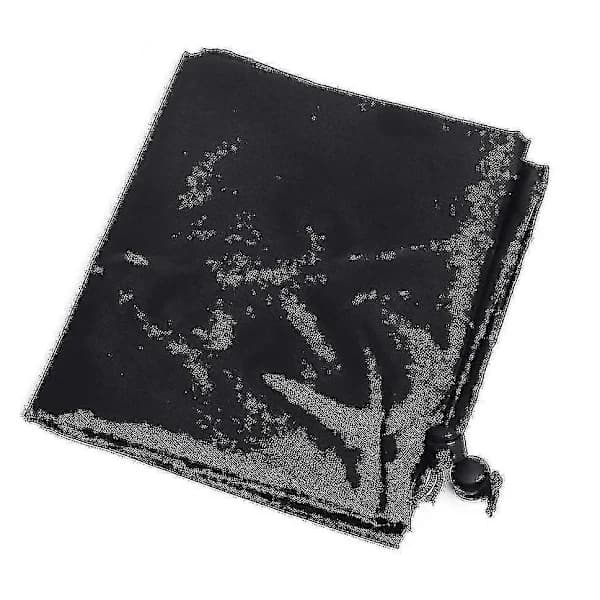 Grillovertræk til Weber Q2000 Q3000, vandafvisende UV-resistent polyester med stropper til udendørs brug, sort 112,4 x 64,1 x 95,6 cm
