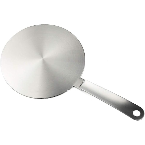 Induksjonsadapter, omformerplate for induksjonstopp, varmefordeler med avtakbart håndtak og base 20 cm