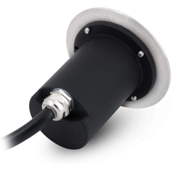 TS-Boru Rund infälld markspotlight för GU10 - Borstad look - IP67-kabel förinstallerad，Ø 110mm  130mm（Glödlampa ingår ej）