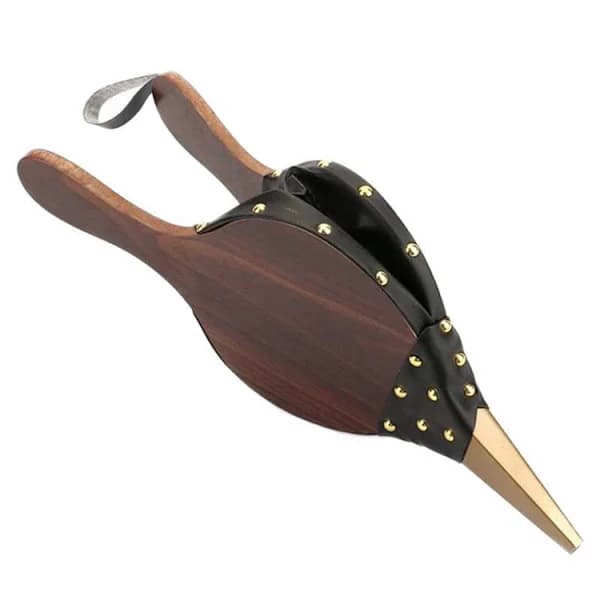 Træpejsbælge Manuel Luftblæser til BBQ Grill Ovn Camping Pejsværktøj 40 x 18 cm