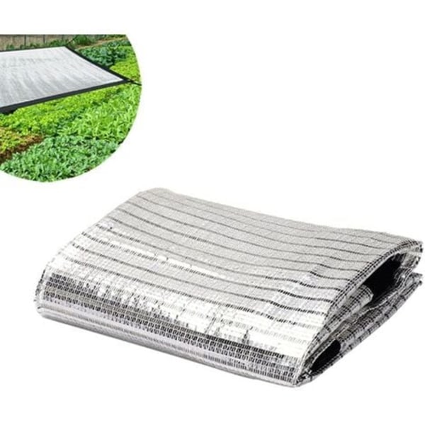 TS-Soleil Sejl Skygge Klud Aluminium Skygge Net Aluminium Folie Skygge Net Markise Klud til Have Terrasse Blomst Plante UV Beskyttelse