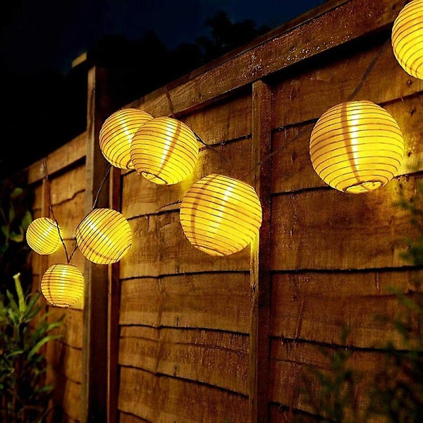 Solar LED Lykta Ljusslinga, IP65 Vattentät 2
