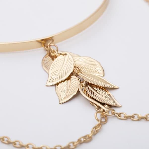 Boho Arm Armbånd med Utformet Bladdesign Arm Smykker