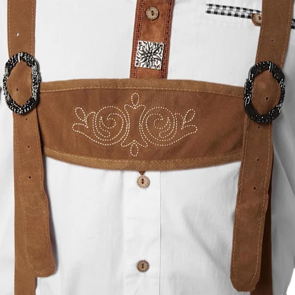 tectake Lederhosen Steigerwald Brun Brun XL