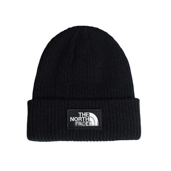 The North Face Unisex Strikket Lue For Voksne, Varm Lue Svart