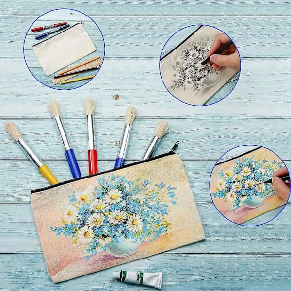 10 stk. Makeup Tasker Lynlås Tasker Penalhuse DIY Håndværkstasker Til Rejser DIY Håndværk S