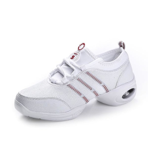 Damesko Pustende Slip-On Dansesko Sklisikre løpesko 2G815 Hvit 34