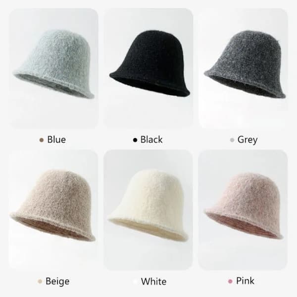 Dambucket Hatt Mössa GRÅ Grå