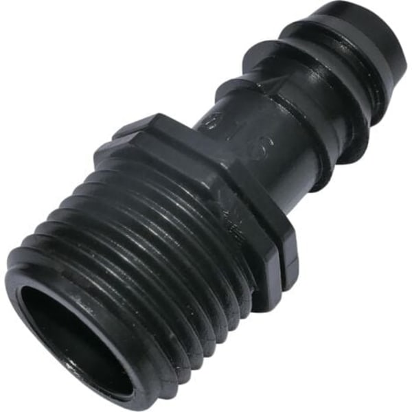 TS-Sarja, 10 kpl, 16 mm x 1/2'' Urosliittimet/Kierreliittimet Tippukasteluletkulle Ulkokierteellä (16 mm letkulle) - liitin järjestelmään