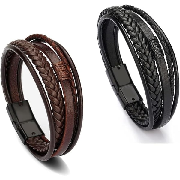 Läderarmband Herr Nytt med magnetlås kohud - Perfekt