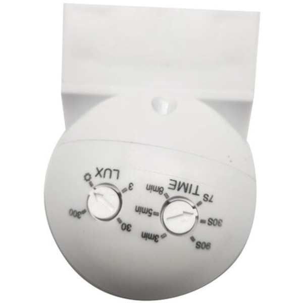 TS-Bevægelsessensor til Udendørs Brug IP44, Overflademontering, Programmerbar, Infrarød Sensor, Rækkevidde 15m/180°, LED-egnet, Justerbar, Maks. 800W/500W