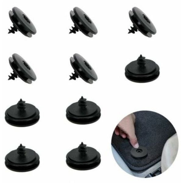 20 stk. Universal Bilmåtte Clips, Anti-Slip Anti-Jump Spænder til Bil Tæpper, Gulvmåtte Holdere, Tæppefikseringsholdere, Grips - Ve