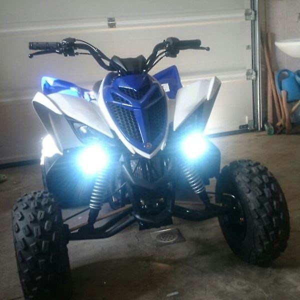 TS-2 stk 6 Led Motorsykkel Lys Hovedlykt Enhet 10w 1000lm Universal Scooter Atv Tåkelys 6000k