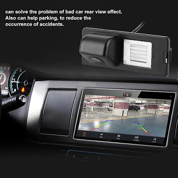 CCD HD Peruutuskamera IP68 170 astetta Pysäköintikamera rekisterikilven valolle Sopii Renault Fluence Duster Megane nro 30445
