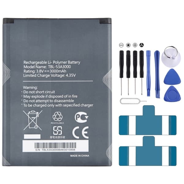 TS-Batteri TBL-53A3000 til TP-Link M7450 og M7650 WIFI Router med 3000mAh kapasitet