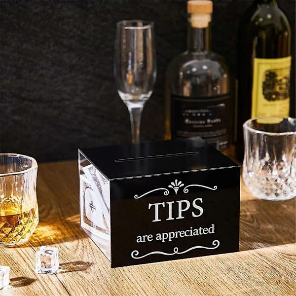 Tipsbokser for penger Tipsinnsamlingsboks med lås
