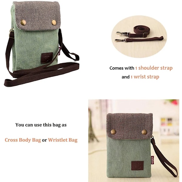 Canvas Universal Puhelinlaukku - Olkalaukku - Mini Messenger Bag