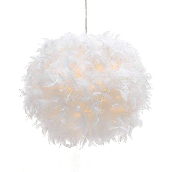Hengende lampe i fjærform, 30 cm, E27-sokkel (pære ikke inkludert)