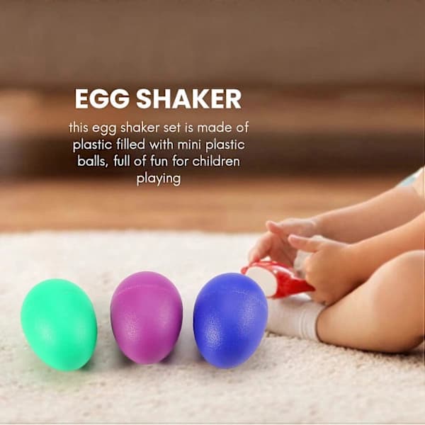 24 Egg Shakers Sett Påskeegg Maracas Egg Musikkleker 38 Plast