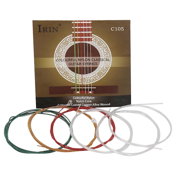 TS-Irin C105 Regnbue Gitarstrenger For Akustisk Klassisk Gitar