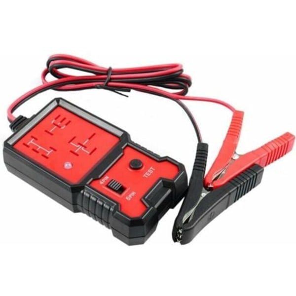 12V Bilrelæ Tester, Bilbatteri Tester Diagnostisk Værktøj med Klemmer - Relæ Tester til Båd, Motorcykel, Bil
