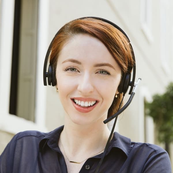 TS-Logitech H650e mono on-ear hörlurar