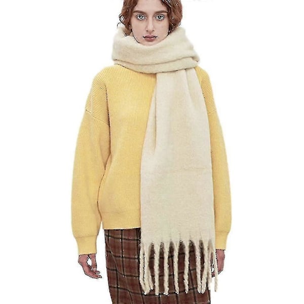 Stor Tjock Sjal Färgglad K cashmere-känsla Extra Stor Sjal Filt Mjuk Stor Sjal Tjock Ull Vinter Varm Kvinnor