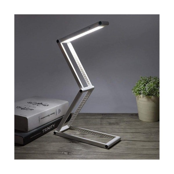 LED Fällbar Skrivbordslampa, Batteridriven Läslampa - Perfet