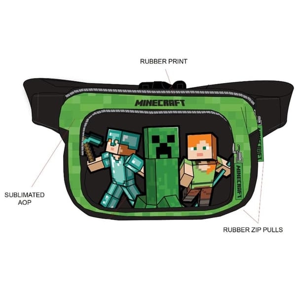 Minecraft Midjeveske - Fanny Pack