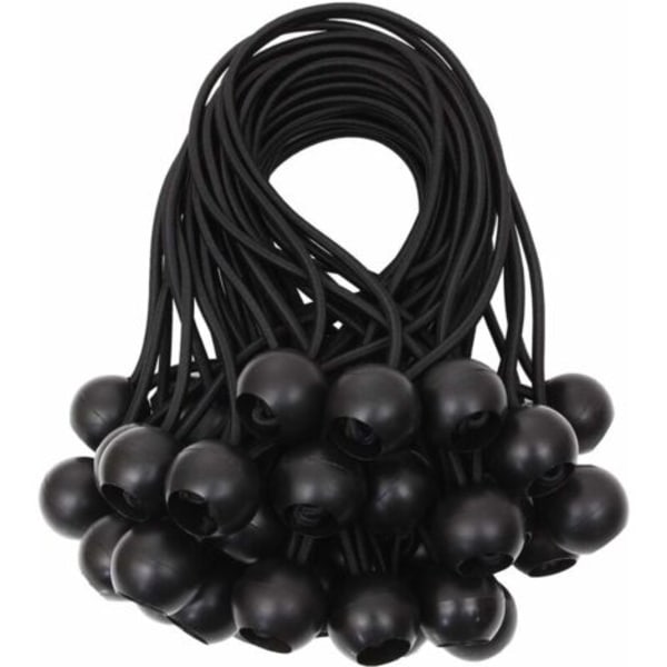 Presenningstrammer Ball Bungee Strikker Gummistrikk for Banner, Presenning, Paviljong, Telt, Gardiner Forlengelsesele, Presenningsholder Hvit, 15