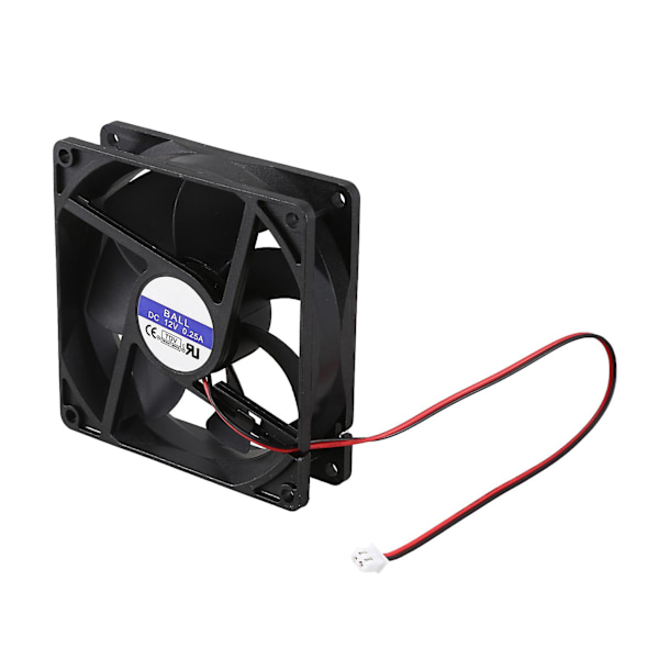 TS-2 stk 92mm X92mm X 25mm DC 12v 2pin 65.01cfm Datakabinett CPU Kjøler Vifte