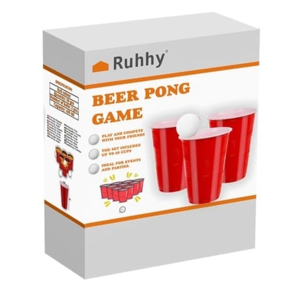 Beer Pong / Ölpingis -peli - 50 kpl