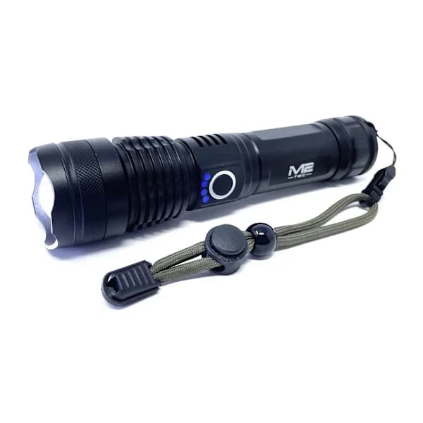 LED-taskulamppu, sotilaallinen, taktinen, USB, ladattava